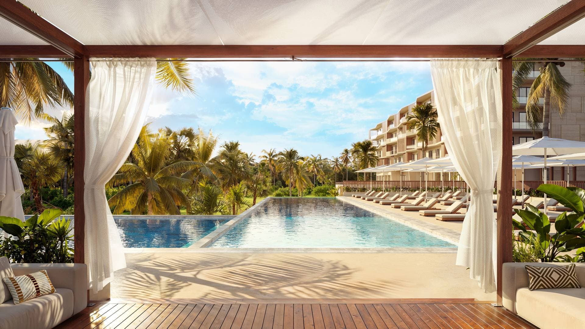 Dorado Grove amenities pool and cabana area